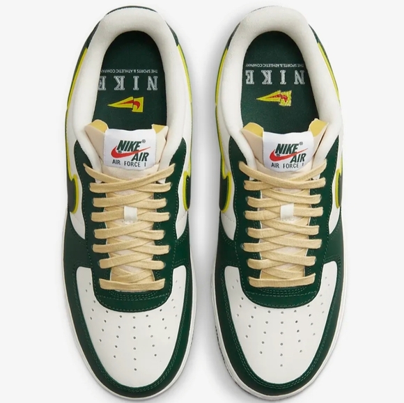NIKE AIR FORCE 1 '07 LV8 LOW 💚NOBEL GREEN💚PURE CLASSICLOOK - Picture 6 of 9